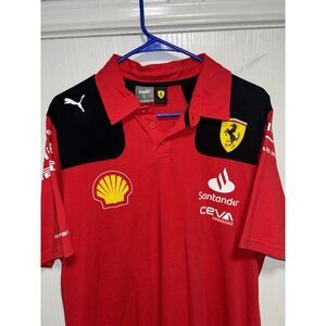 Scuderia Ferrari F1 Team Shirt Mens Large Formula 1 Motorsport Puma 2023 Racing